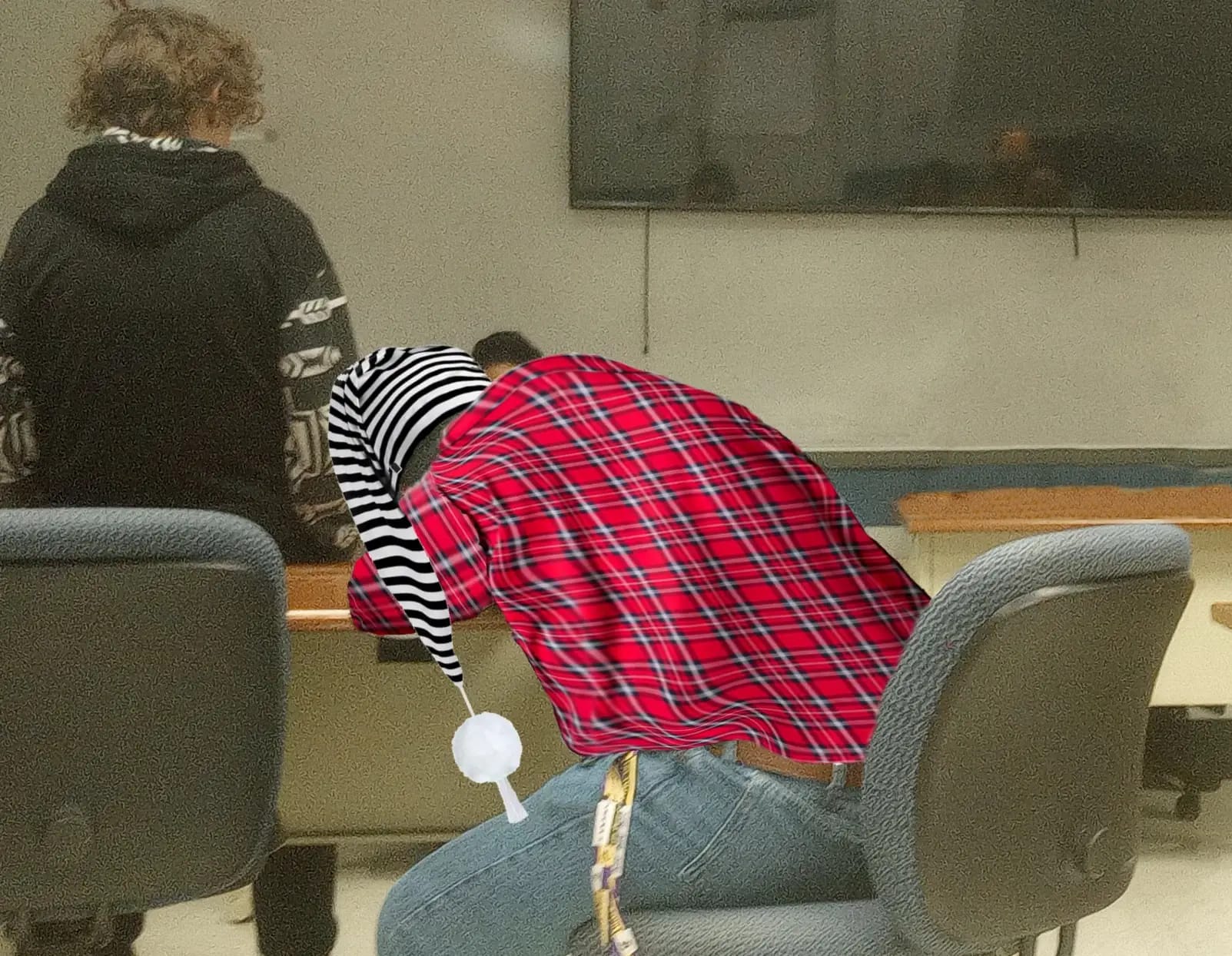 Mr. Penis Sleeping In Courtroom!